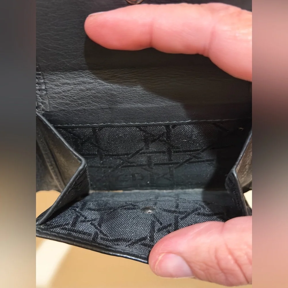 Christian Dior Black Leather Men’s Bifold Wallet